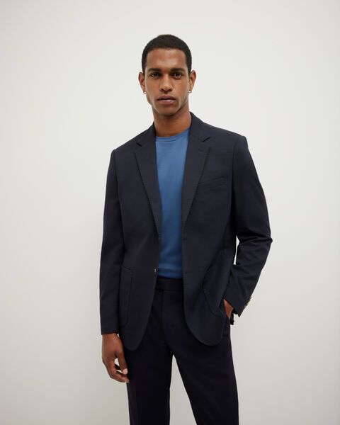 Travel Tailored Jacket, Navy, hi-res